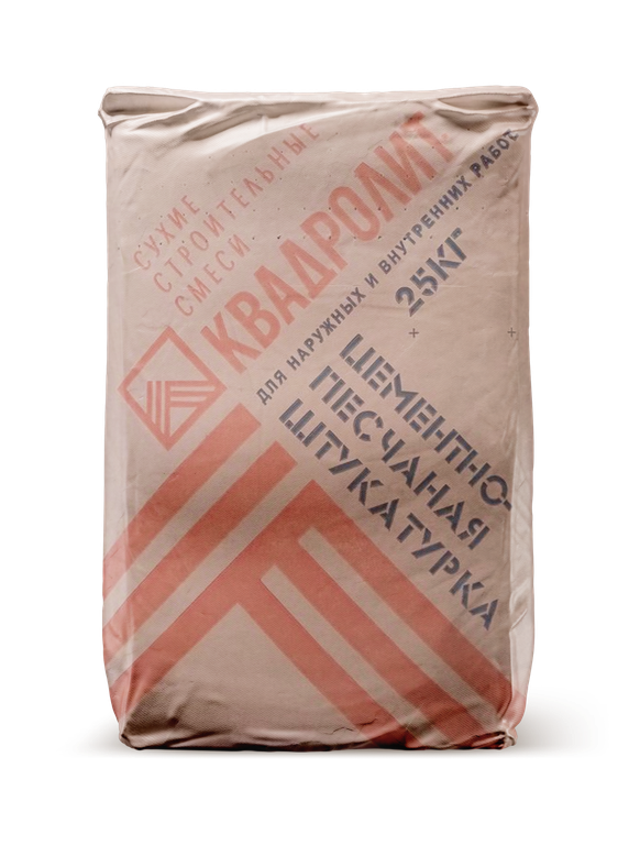 Цементная штукатурка М150, мешок 25 кг