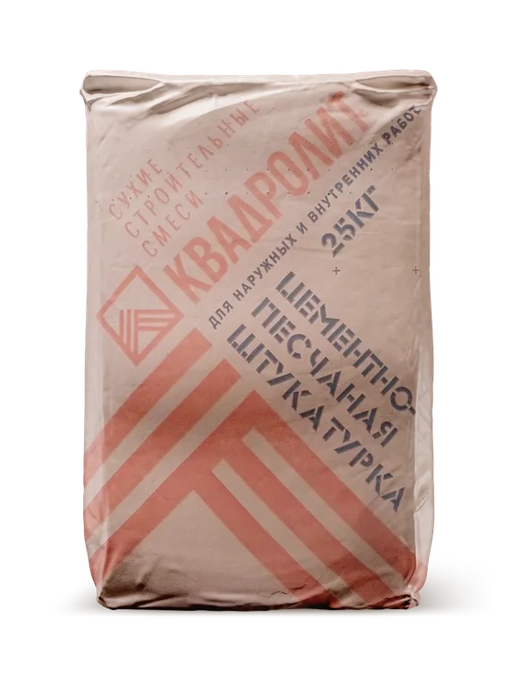 Цементная штукатурка М150, мешок 25 кг